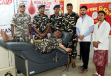सितारगंज:—विश्व रक्तदान दिवस पर एसएसबी के कार्मिकों ने किया रक्तदान